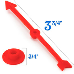 Brybelly blue 4-inch arrow spinner for education and play