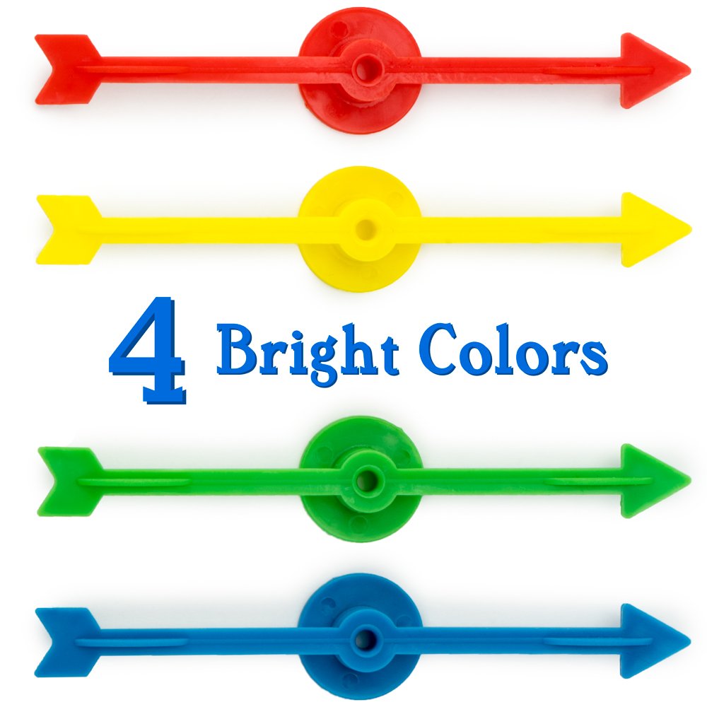 Brybelly green 4-inch arrow spinner for family game night