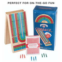 Brybelly cribbage board back storage compartment holds pegs securely.