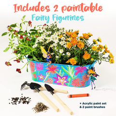 BRYTE Unicorn Terrarium Kit fairy lights on add magical ambience.