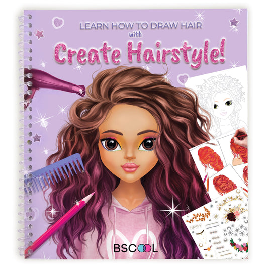 BSCOOL drawing and coloring activity book cover invites young designers to imagine fashion.