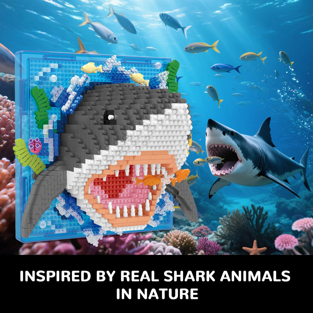 BseSparklion Shark 3D wall art gift-ready box for easy gifting.