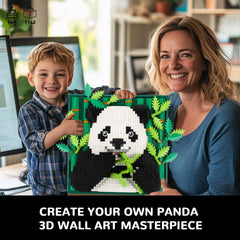 BseSparklion wall hanging panda art ready for wall display in any room
