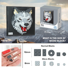 BseSparklion Wolf 3D table display showcases versatile decor on a desk or shelf.
