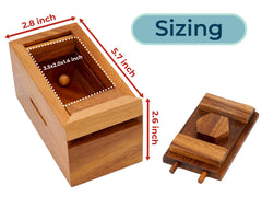 BSIRI Canopic Chest lock mechanism close-up showing tactile puzzle