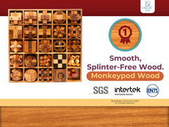 BSIRI interlocking 3D mind games ready for hands-on challenge.
