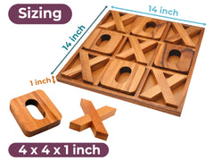 BSIRI Tic Tac Toe board on coffee table enhances game nights with style
