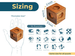 BSIRI puzzle for adults teens emphasizing versatile mental workouts on a coffee table.