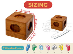 BSIRI Soma Puzzle Cube close-up shows rich woodgrain and precise construction