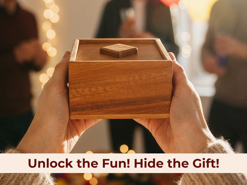 BSIRI Treasure Riddle Box fits desks and shelves in any room