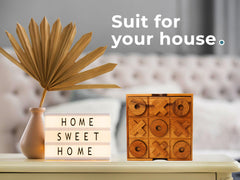 BSIRI wooden tic tac toe game as farmhouse-modern decor for living spaces.