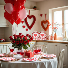BSOMAM Valentines table setting preview showcases coordinated dinner and dessert plates for effortless styling.