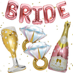 BSRESIN Bride 32in letter balloon adds an elegant focal point to celebrations.