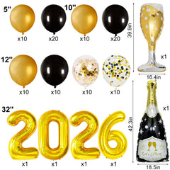BSRESIN gold goblet balloon complements upscale tables