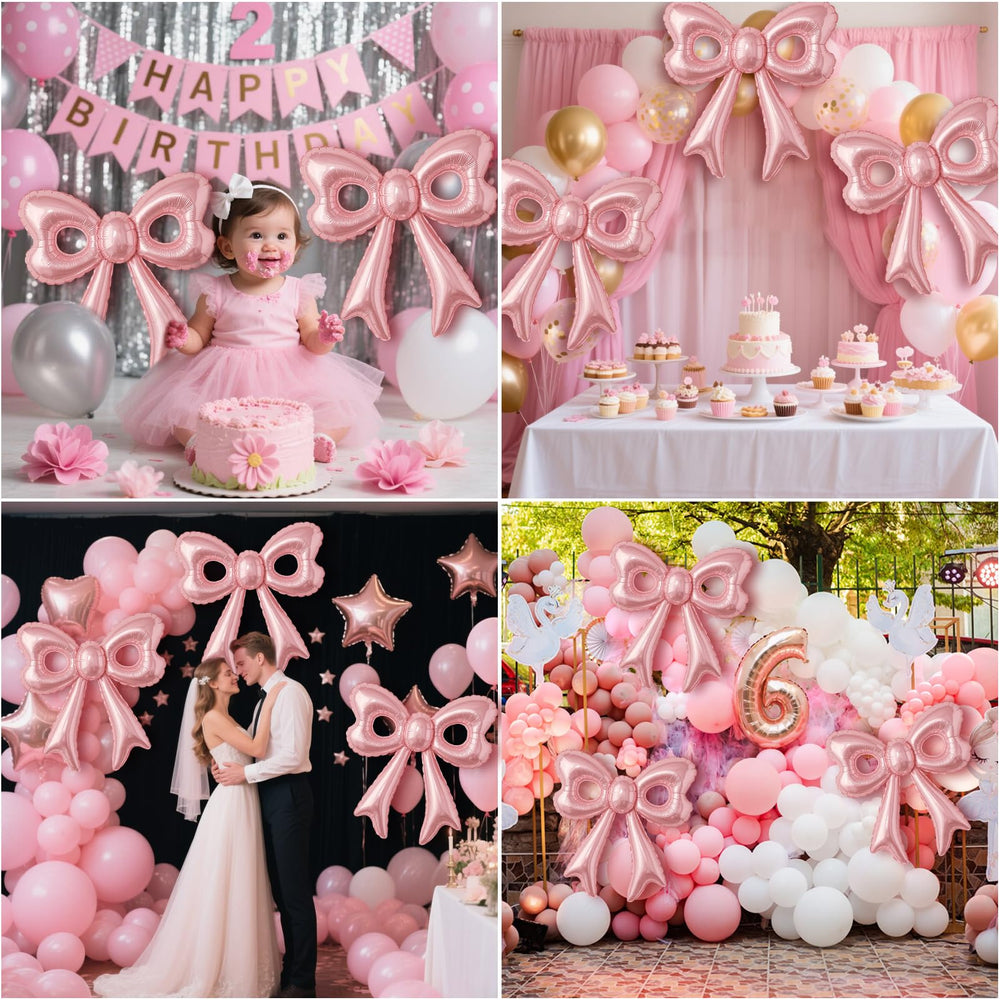 BSRESIN pink theme party balloons create instant color cohesion for photos and gatherings