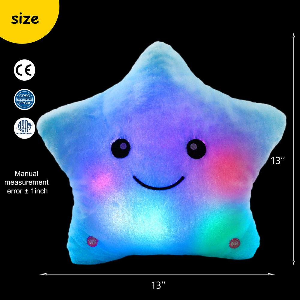 BSTAOFY night-friendly star plush creates a cozy sleep atmosphere