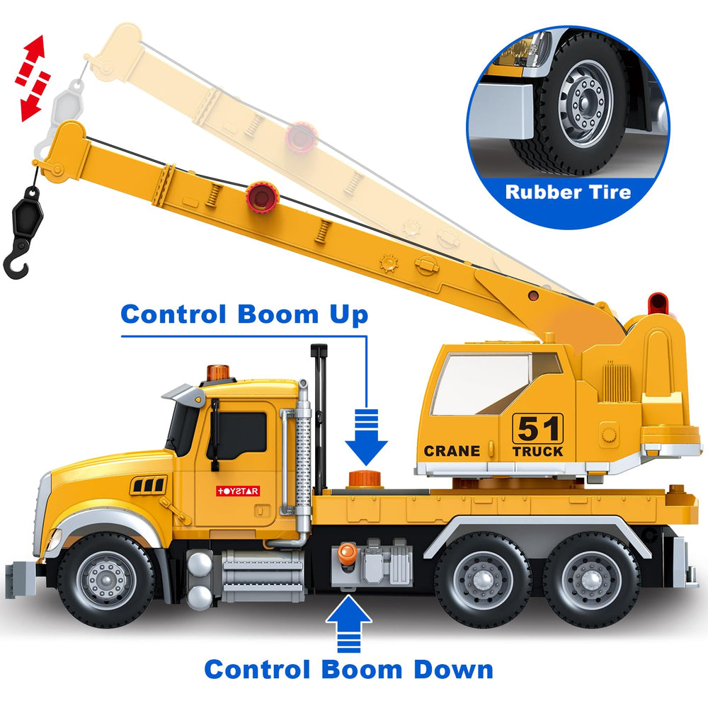 Bstoyder crane arm extend-rotate showcases versatile mechanics during play.