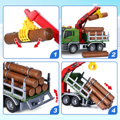 Bstoyder friction-powered truck with lights and sounds enhances interactive storytelling and action.