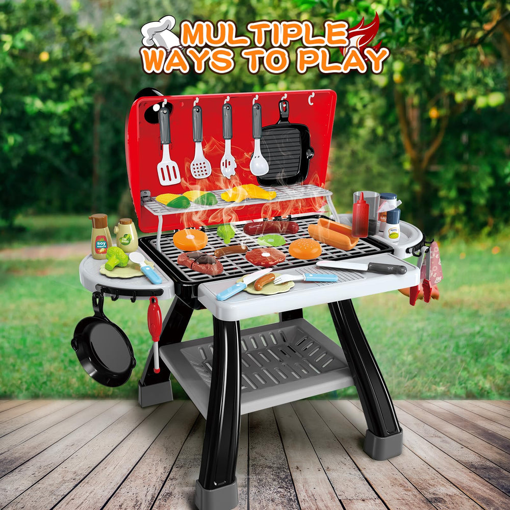 BSTOYDER safe ABS construction with water vapor smoke ensures gentle pretend cooking.