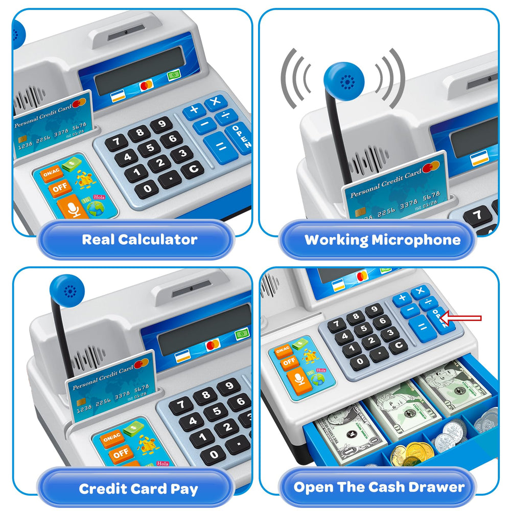 Bstoyder toy credit card for interactive checkout sounds
