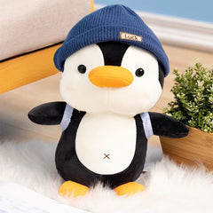 BSVOME penguin hat-backpack detail for a charming travel accessory.