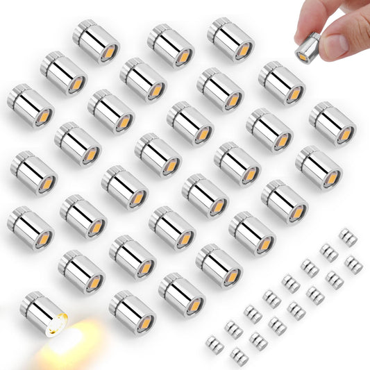BTFO miniature LED lights close-up highlighting tiny bulbs for dollhouse illumination