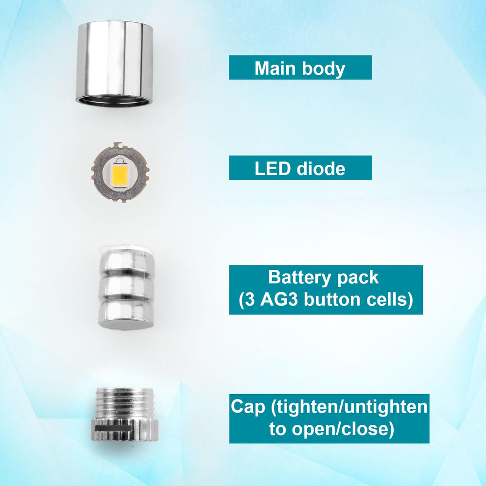 BTFO silver plastic housing LED lights for durable craft use.