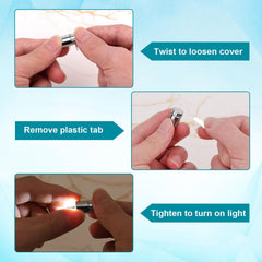 BTFO twist-to-activate design; no wiring required.