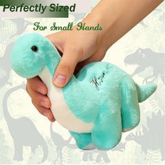 BUALR dinosaur toy with durable zipper and safety eyes for kids.