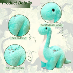 BUALR soft dinosaur plush fabric feels cozy and durable.