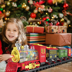 BUBUQE Christmas train set makes a festive gift for kids aged 3 to 8