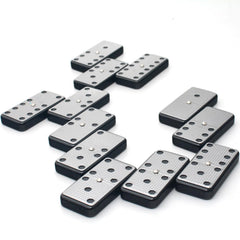 Family game night with Bucher&Rossini dominoes and smiling players