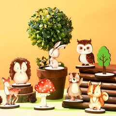 Bucherry owl cutout brings playful detail to baby showers.