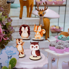 Bucherry silhouette cutout collection adds cohesive woodland charm.