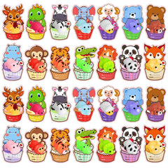 Budbof 28-pack Mochi Squishies valentine set for classroom exchanges