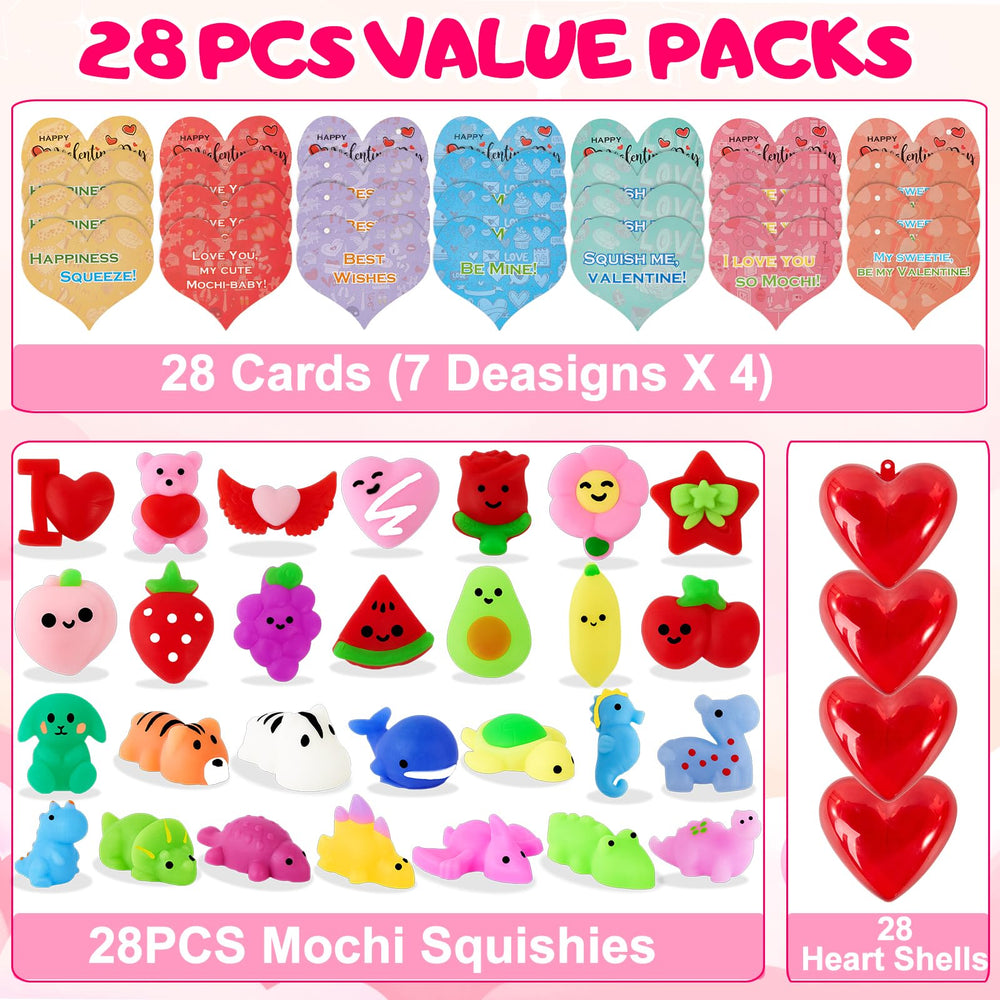 Budbof mochi squishies with heart boxes, a colorful gift pairing for classroom gifting.