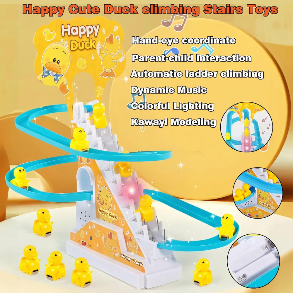 BuerKeo duck stairs climb action encourages exploration and fine motor skills.