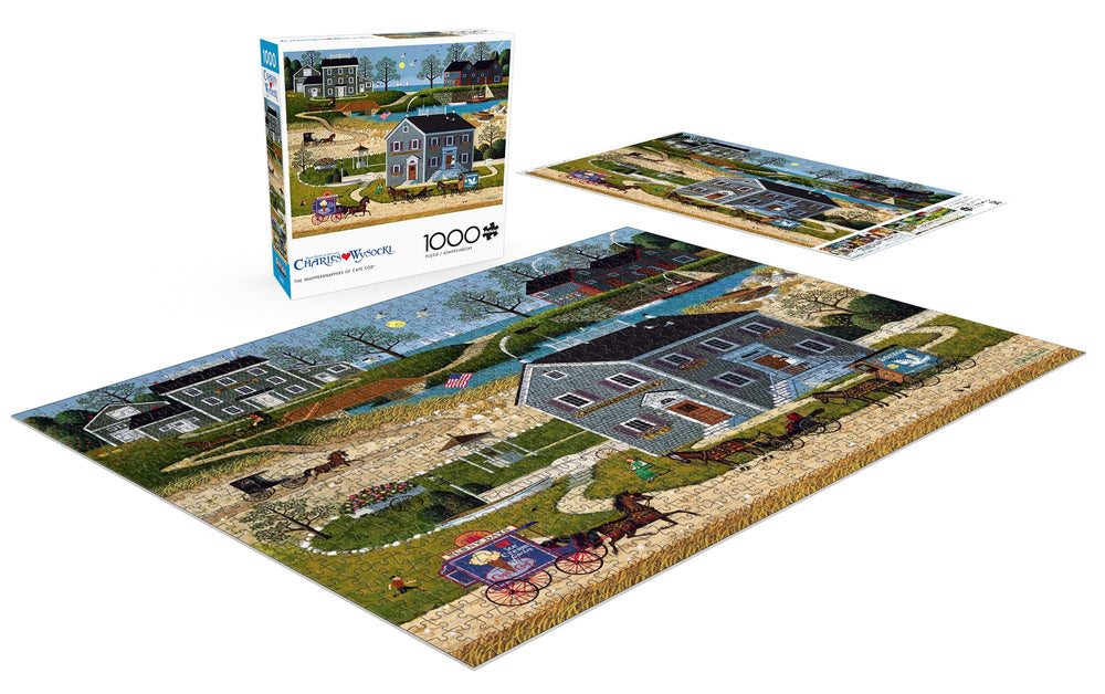 Buffalo Games Charles Wysocki Whippersnappers Cape Cod puzzle art in Americana style