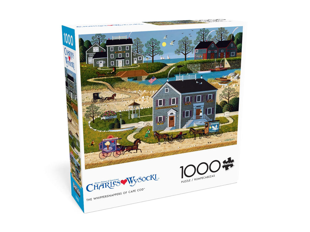 Buffalo Games Charles Wysocki Whippersnappers Cape Cod puzzle poster included for reference