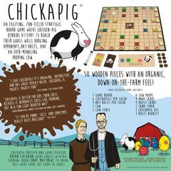 Buffalo Games Chickapig characters lined up, inviting quick planning and strategic moves.