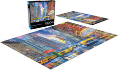 Buffalo Games Rainy Manhattan puzzle poster reference aids assembly