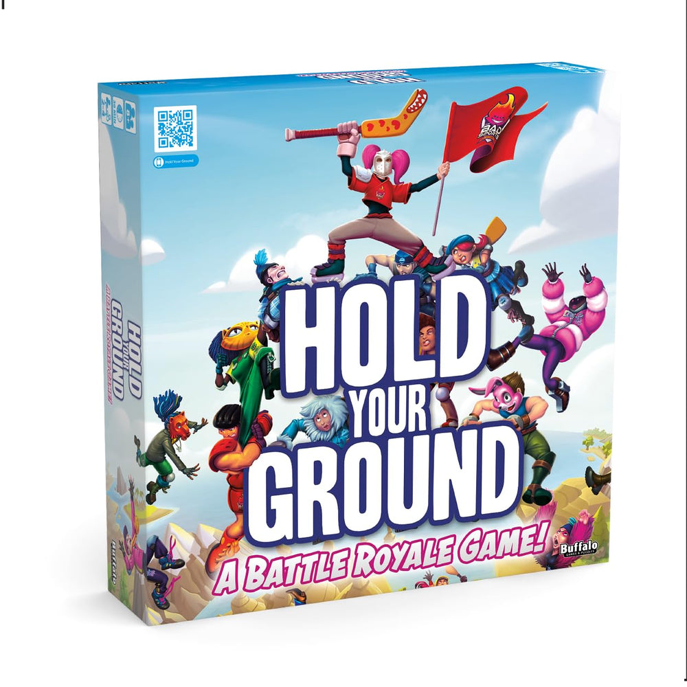 Buffalo Games Hold Your Ground gameboard with tiles for dynamic control and shrinking play area