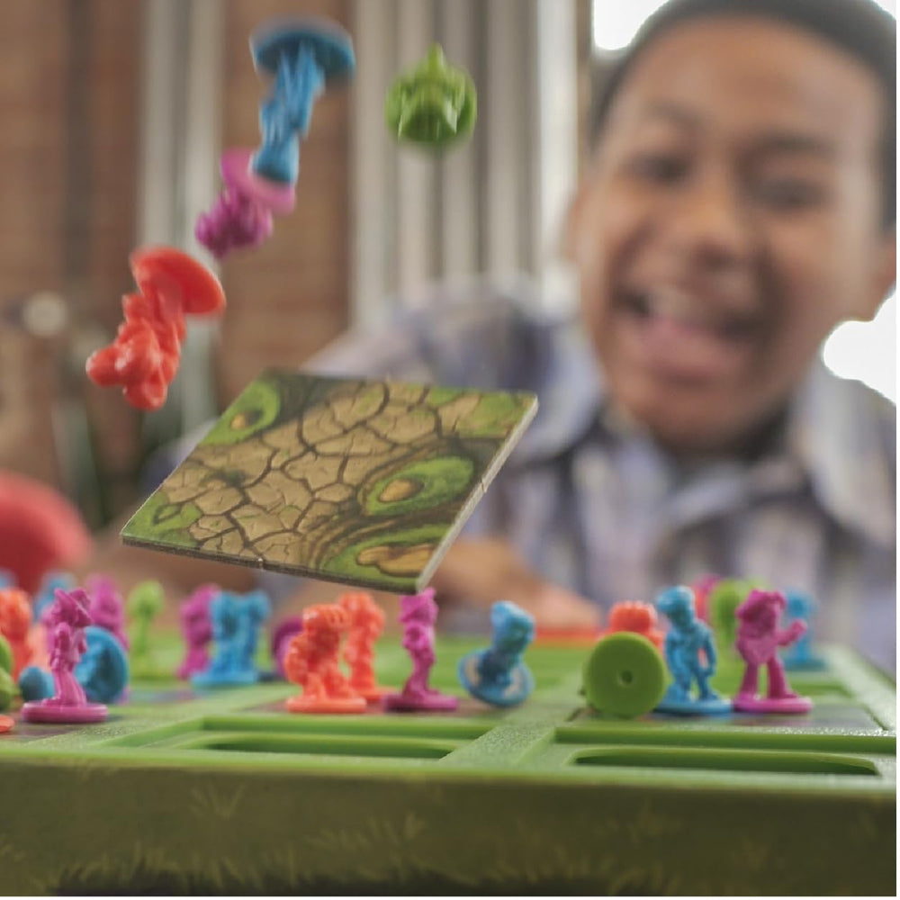 Buffalo Games Hold Your Ground plastic frame securing battlers during turns