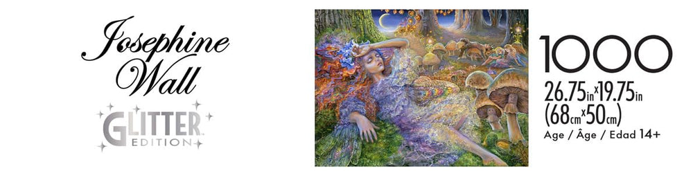 Buffalo Games Josephine Wall Glitter poster reference included for assembly help