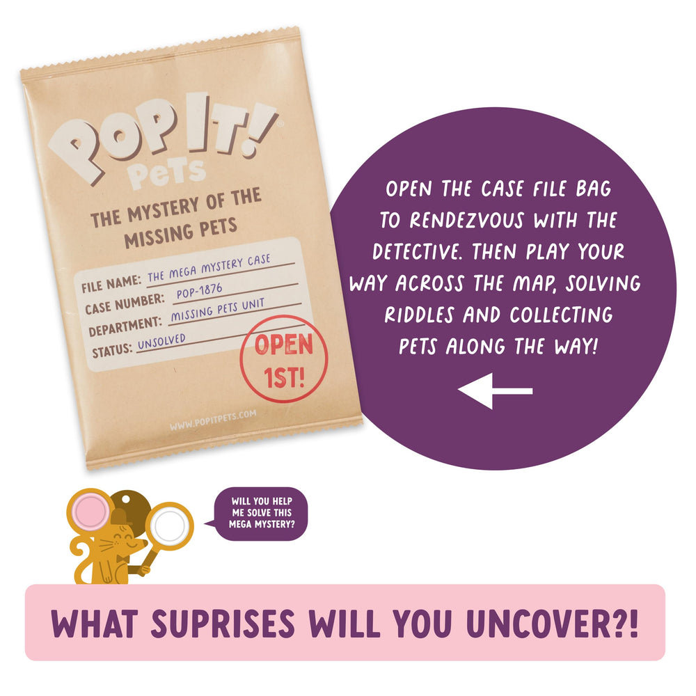 Buffalo Games Pop It Pets Mega Pack includes stickers to customize playtime