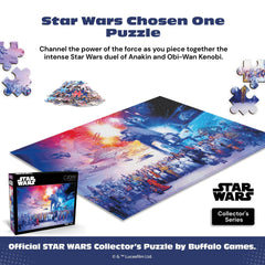 Buffalo Games premium puzzle board; durable recycled materials support smooth interlocking pieces.