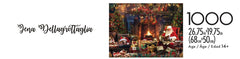 Buffalo Games Santa at Home puzzle on recycled board material.