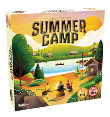 Buffalo Games Summer Camp lake board shown for strategic play and scenery