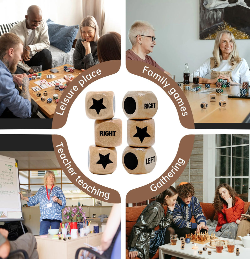 Buffsiss portable game-night dice for travel and gatherings.