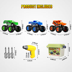 Bugrtarey bright colorful trucks inspire imaginative play and sharing